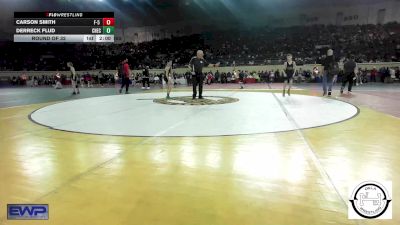 84 lbs Round Of 32 - Carson Smith, F-5 Grappling vs Derreck Flud, Checotah Matcats