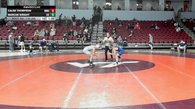 133 lbs Consi Of 16 #2 - Caleb Thompson, New River Wrestling Club vs Marcus Wright, The Citadel