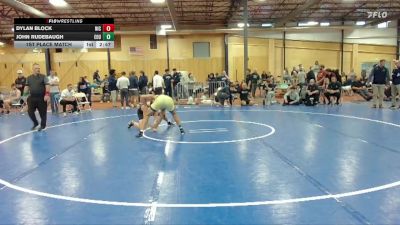 165 lbs 1st Place Match - Dylan Block, North Idaho College vs John Rudebaugh, Eastern Oregon University