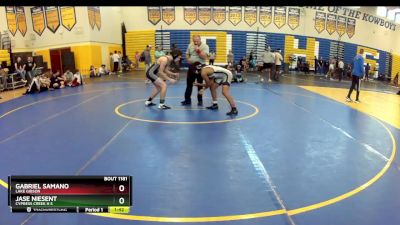 132 Gold Round 5 - Gabriel Samano, Lake Gibson vs JASE NIESENT, Cypress Creek H S