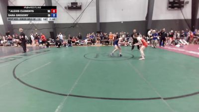 Junior Girls GR - 115 lbs Quarters - Alexis Clements, WA vs Sara Gregory, CA