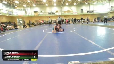 57-62 lbs Round 3 - Aubree Johnson, Mountain View Stingers vs Katilyn Schull, Buffalo