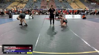 191 lbs Round 1 (16 Team) - Trinity Tafoya, Eastern Oregon University vs Tiffany Curry, Texas Wesleyan