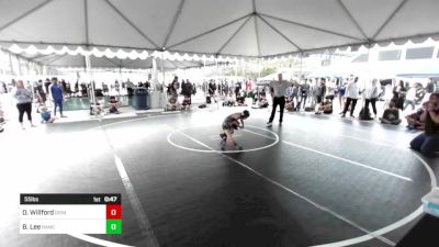 55 lbs Quarterfinal - Dawson Willford, Grindhouse vs Brandon Lee, Rancho Bernardo WC