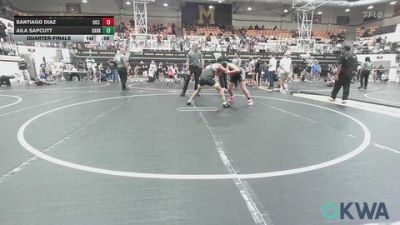 120-130 lbs Rr Rnd 1 - Aila Sapcutt, Darko Valley Wolf Pack vs Santiago Diaz, OKC Saints Wrestling