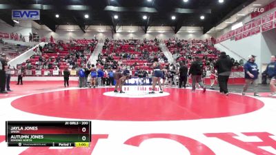 200 lbs Semifinal - Jayla Jones, UNION vs Autumn Jones, EDMOND NORTH