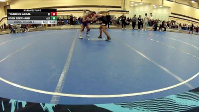 141 lbs Cons. Round 5 - Koen Eberhard, Albion College vs Marcus Abdal, Rochester Christian