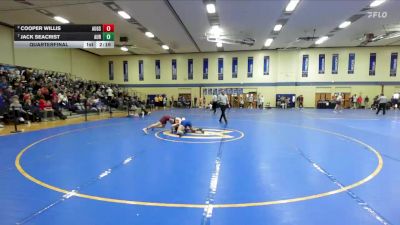 165 lbs Quarterfinal - Jack Seacrist, Aurora Universtiy vs Cooper Willis, Augsburg