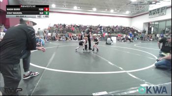 37 lbs Rr Rnd 4 - Nash Burr, Ponca City Wildcat Wrestling vs Colt Manuel, Blackwell Wrestling Club