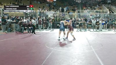 125 lbs Semifinal - Caly Rodriguez, Brandon vs Arianna Ruiz, Mater Lakes Academy