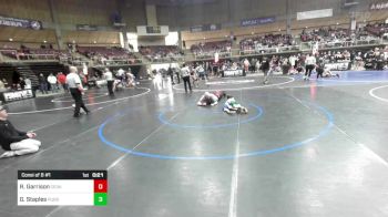 40 lbs Consi Of 8 #1 - Riggin Garrison, Cedaredge vs Gavin Staples, Pueblo County WC