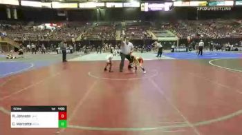 50 lbs Round Of 16 - Ryker Johnson, La Grande Mat Club vs Cael Marcotte, Socal Grappling Club