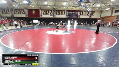 125 lbs Cons. Round 2 - Jesus Juarez, Sierra College vs Abdullah Noori, Chabot College