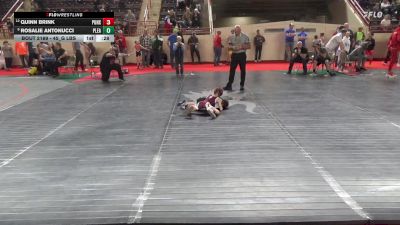 45_G lbs Round Of 16 - Quinn Brink, Punxsutawney vs Rosalie Antonucci, Pleasant Valley