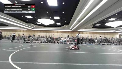 46 lbs Consi Of 4 - Tanner Mattingley, Mid Valley Wolves Wr Ac vs Donovan Alejandre, Roy WC