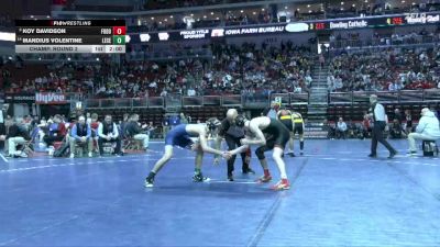 3A-144 lbs Champ. Round 2 - Koy Davidson, Fort Dodge vs Mandius Volentine, Lewis Central