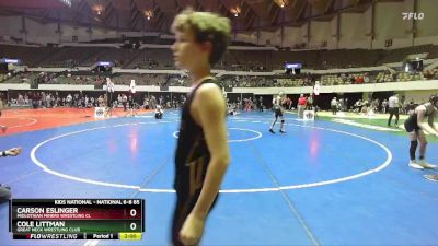 National 6-8 85 Cons. Semi - Cole Littman, Great Neck Wrestling Club vs Carson Eslinger, Midlothian Miners Wrestling Cl