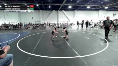 42 lbs Consi Of 8 #2 - Kataleya Martinez, Bad Cat WC vs Weston Kisamore, Valley Bad Boys