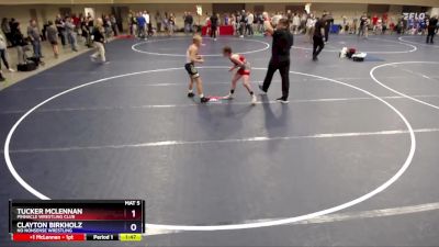 97 lbs Quarterfinal - Tucker McLennan, Pinnacle Wrestling Club vs Clayton Birkholz, No Nonsense Wrestling