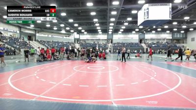 125 lbs Champ. Round 3 - Quentin Benjamin, Montevallo vs Cameron Morris, Cumberland (Tenn.)