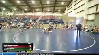 138 lbs Semis & 1st Wrestleback (8 Team) - Brayden Robison, UTAH1 vs Cooper Cook, MONTANA2