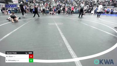 80 lbs Quarterfinal - Madison Stow, F-5 Grappling vs Rocky Witcosky, Team Nomad