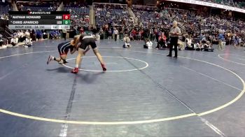 2A 150 lbs Semifinal - Chris Aparicio, Lincoln Charter vs Nathan Howard, John M. Morehead High School