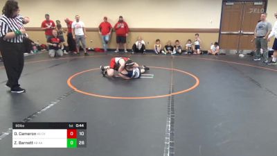 90 lbs Rr Rnd 4 - Owen Cameron, Cumberland Valley K-6 Community vs Zander Barnett, KA Cavs K-6 Community