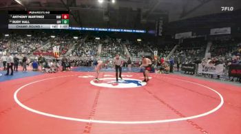 3A-175 lbs Champ. Round 1 - Anthony Martinez, Rawlins vs Rudy Hall, Lovell