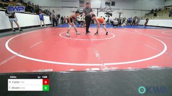 106 lbs Quarterfinal - Race Foster, Tahlequah Wrestling Club vs Toby Shield, Wyandotte Youth Wrestling