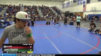 59-64 lbs Cons. Round 2 - Jaxon Crisantos, Laguna Hills Hawkeye WC vs Bella Ufc, UFC