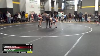 106 lbs Cons. Round 3 - Andie Romero, Sisters On The Mat vs Cassie McKeen, Ironhawk Wrestling Academy