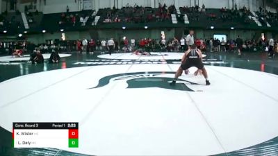 197 lbs Cons. Round 3 - Lucas Daly, Michigan State vs Kael Wisler, Michigan State