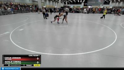 145 lbs Cons. Round 1 - Natalie Corona, McHenry Wrestling Club vs Caylin Johnson, Wisconsin