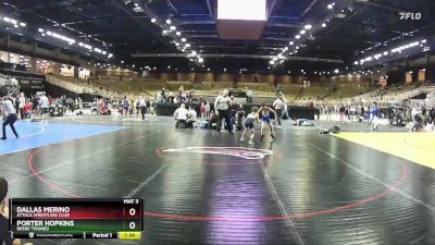 74 lbs Semifinal - Porter Hopkins, Beebe Trained vs Dallas Merino, Attack Wrestling Club