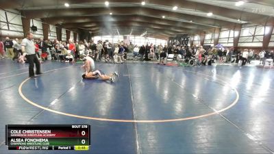 110 lbs Cons. Round 3 - Alsea Fonohema, Champions Wrestling Club vs Cole Christensen, Sanderson Wrestling Academy