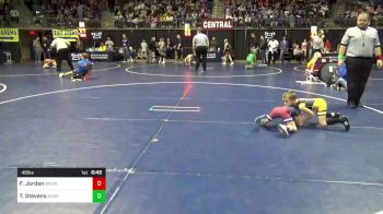 46 lbs Round Of 16 - Fritz Jordan, Brownsville vs Tucker Stevens, Burgettstown