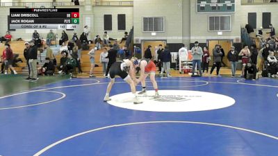 126 lbs Consi Of 8 #2 - Liam Driscoll, Bridgewater-Raynham vs Jack Rogan, Plymouth South