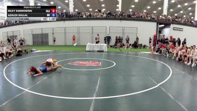 110 lbs Riley Karwowski, Pennsylvania Blue vs Azalea Kallal, Minnesota
