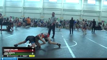 100 lbs Round 9 (10 Team) - Xavier Pollard, Donahue vs Josh Sheets, Bandits