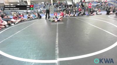 80 lbs Rr Rnd 2 - Chloe Crelia, Duncan Demon Wrestling vs Henly Van Winkle, Amped Wrestling Club