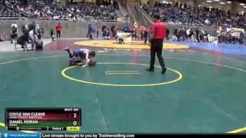 56 lbs Quarterfinal - Coyle Van Cleave, Grant County Wrestling vs Daniel Moran, NWWC