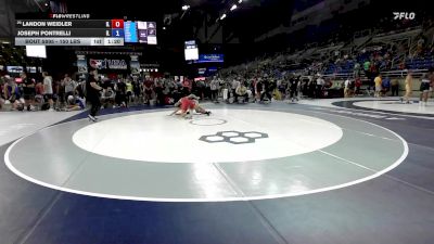 150 lbs Cons. Sub-rd Of 16 - Landon Weidler, IL vs Joseph Pontrelli, IL