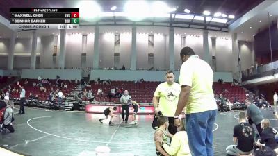 93 lbs Champ. Round 1 - Connor Barker, Wild Buffalo Wrestling Club vs Maxwell Chen, Legend Wrestling Club