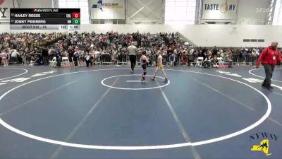 74 lbs Cons. Round 3 - Hailey Reese, Club Not Listed vs Jonny Feinberg, HF-L Wrestling