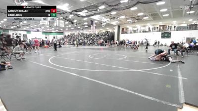 165 lbs Cons. Round 1 - Landon Miller, Jr Viking Wrestling Club vs Zane Aikin, Frontenac Raiders