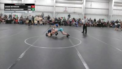 92 lbs Round 5 (8 Team) - Chase Reynolds, CTWHALE Blue vs Logan Fehrenbacher, CTWHALE Green