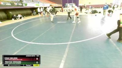 165 lbs Cons. Round 2 - Cole Nelson, Team Idaho Wrestling Club vs Tristan Sinnard, Moen Wrestling Academy