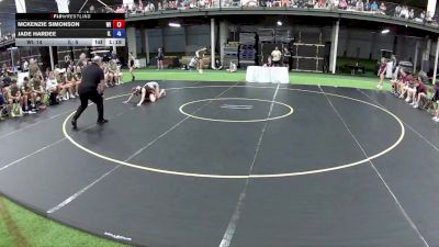 105 lbs McKenzie Simonson, Wisconsin vs Jade Hardee, Illinois