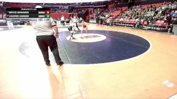 1A 144 lbs Champ. Round 1 - Bryce Edwards, Murphysboro vs Cooper Corder, Sandwich